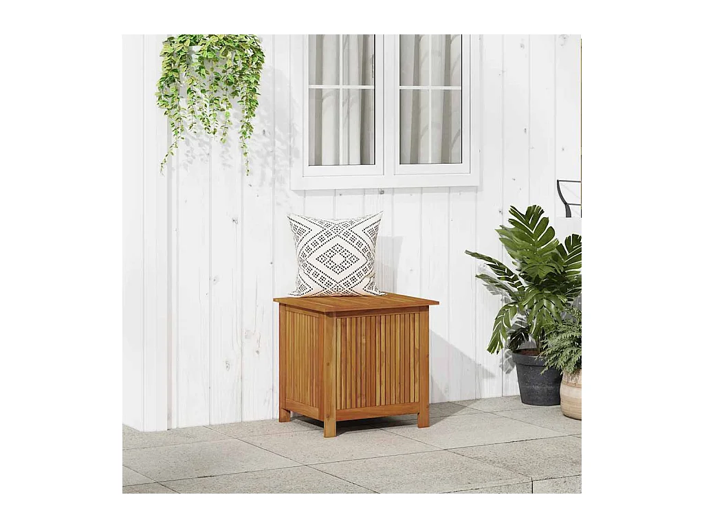 Lioen  Boîte de rangement de jardin 60x50x58 cm Bois d'acacia solide