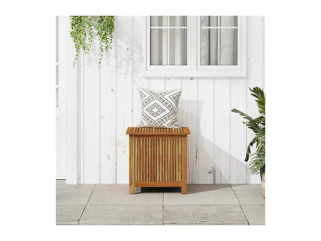 Lioen  Boîte de rangement de jardin 60x50x58 cm Bois d'acacia solide