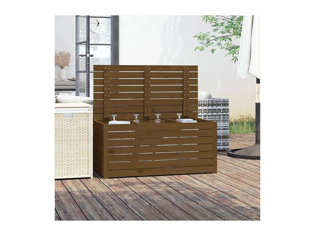 Violeta  Tuinbox 101x50,5x46,5 cm massief grenenhout honingbruin