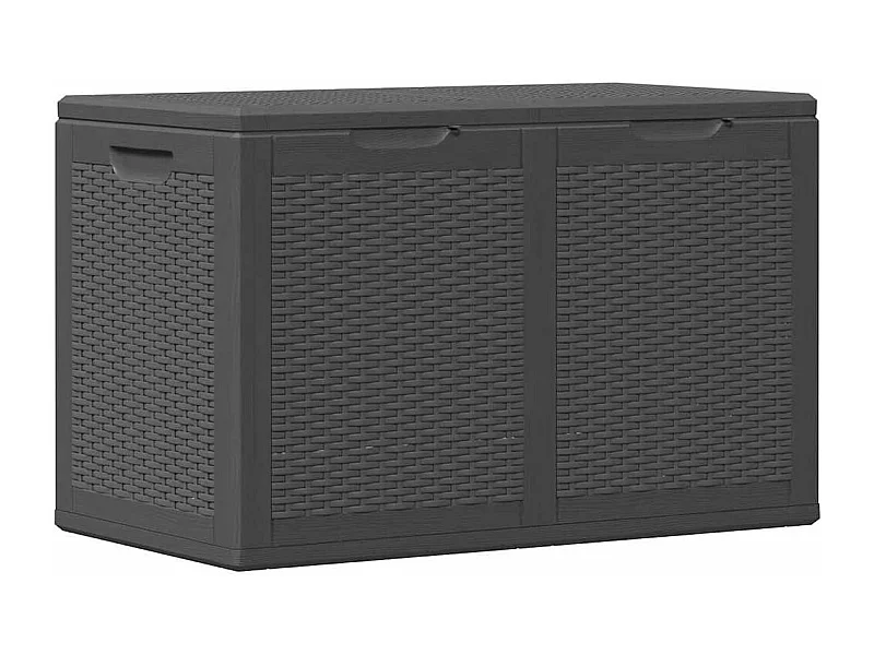 Drumkeeran  Tuinbox 180 L PP rattan zwart