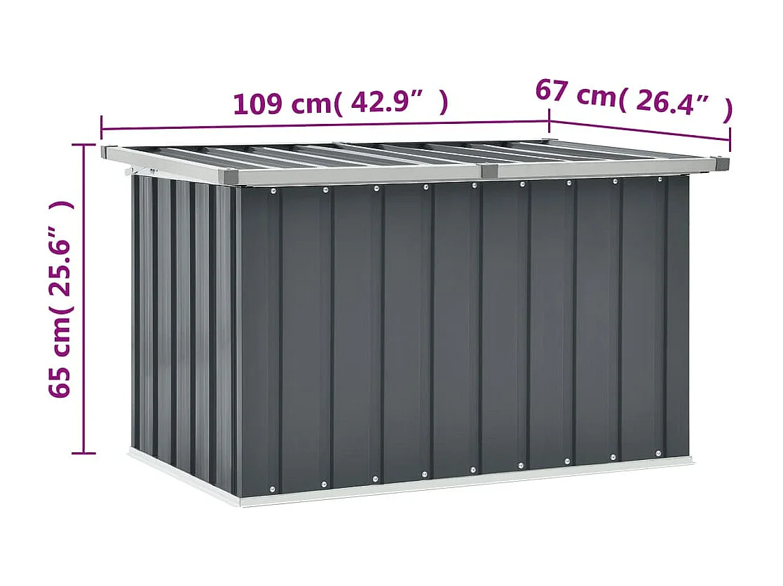 Nancy  Tuinbox 109x67x65 cm grijs