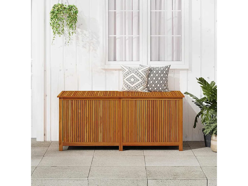 Lioen  Boîte de rangement de jardin 175x80x75 cm Bois d'acacia solide