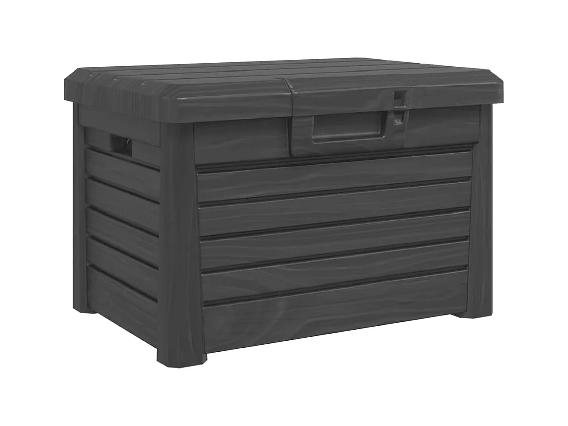Louis-Philippe-René  Baúl para cojines polipropileno gris antracita 73x50,5x46,5 cm