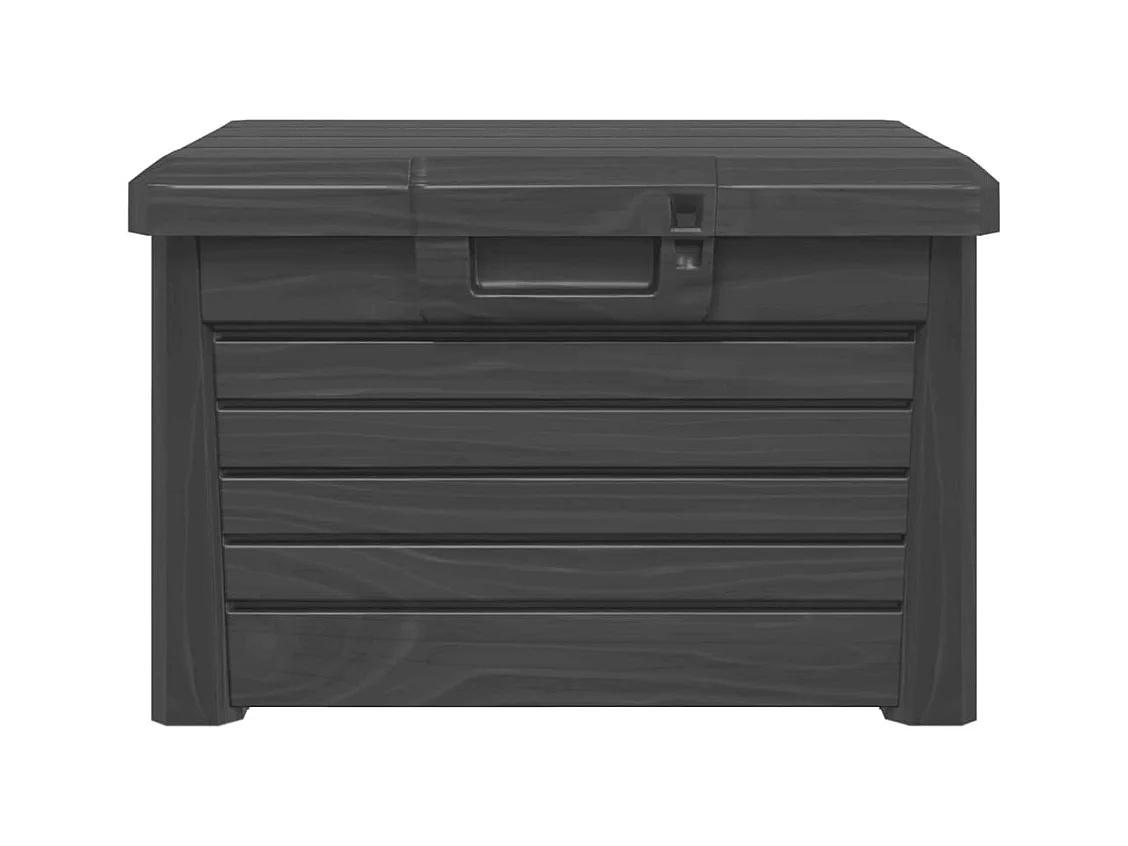 Louis-Philippe-René  Baúl para cojines polipropileno gris antracita 73x50,5x46,5 cm