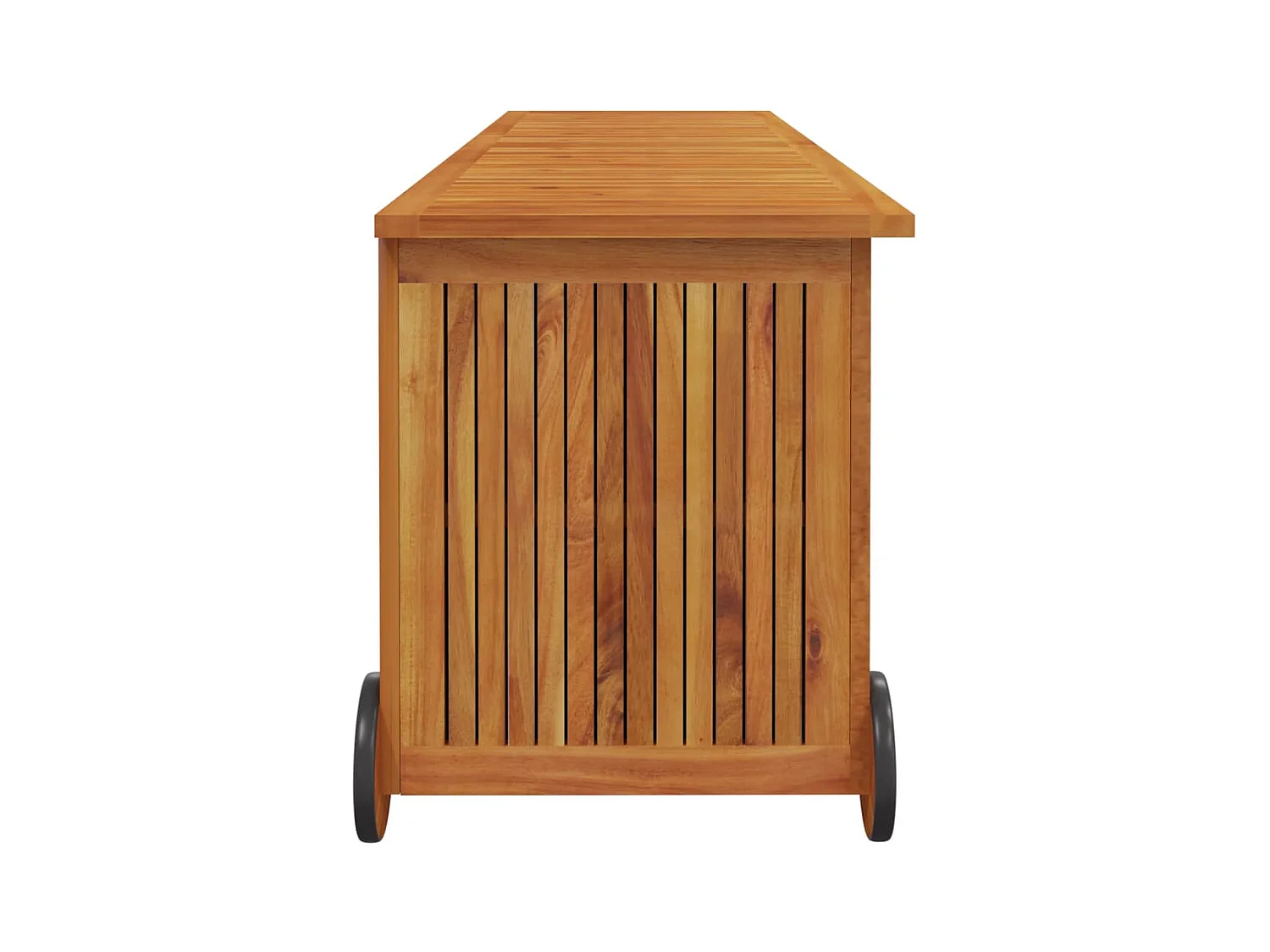 Rautavaara  Boîte de rangement de jardin avec roues 150x50x58cm bois acacia