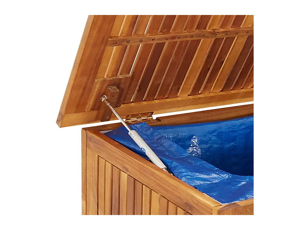 Rautavaara  Boîte de rangement de jardin avec roues 150x50x58cm bois acacia