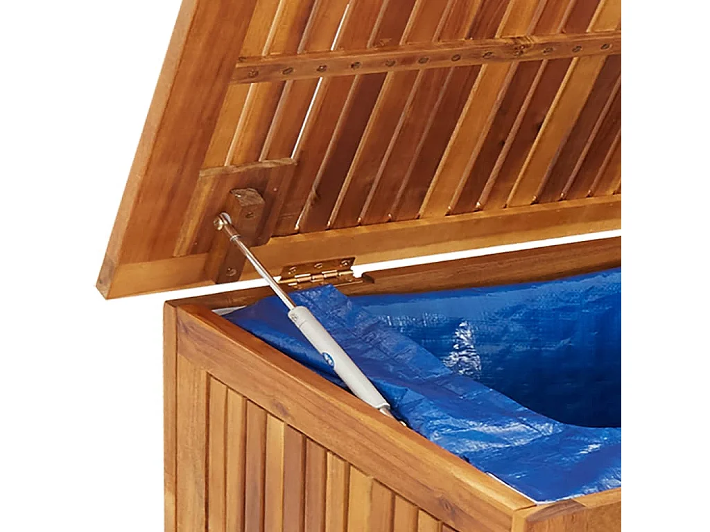 Rautavaara  Boîte de rangement de jardin avec roues 150x50x58cm bois acacia