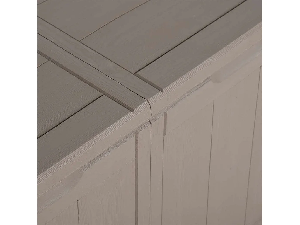 Drumkeeran  Boîte de rangement de jardin 270 L Marron PP aspect bois