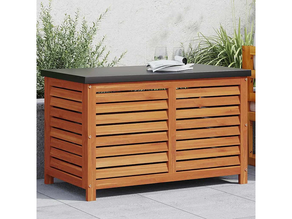 Xendori  Boîte de rangement de jardin 60x50x55 cm bois d'eucalyptus