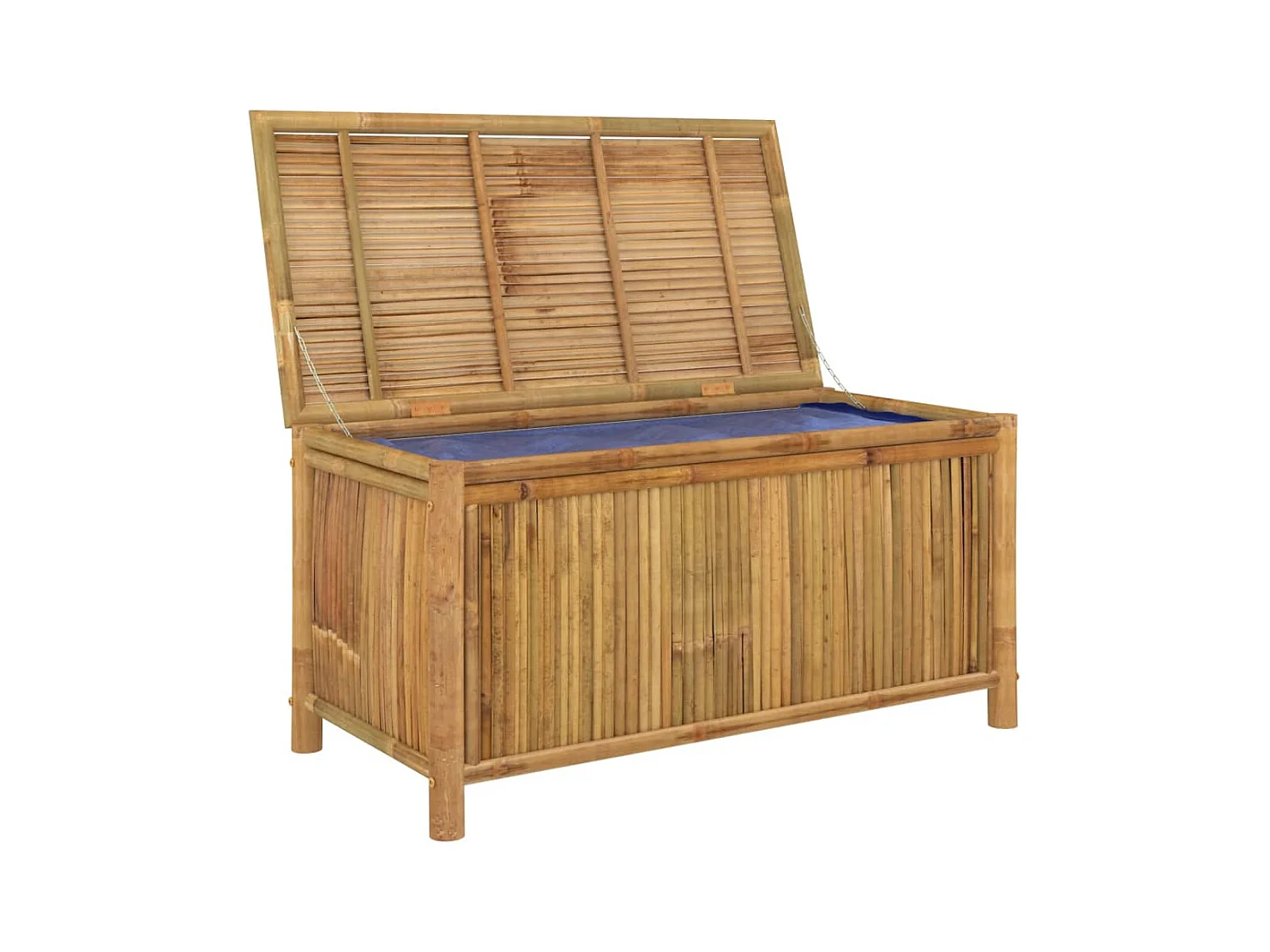 Nylla  Caja de almacenaje de jardín bambú 110x52x55 cm