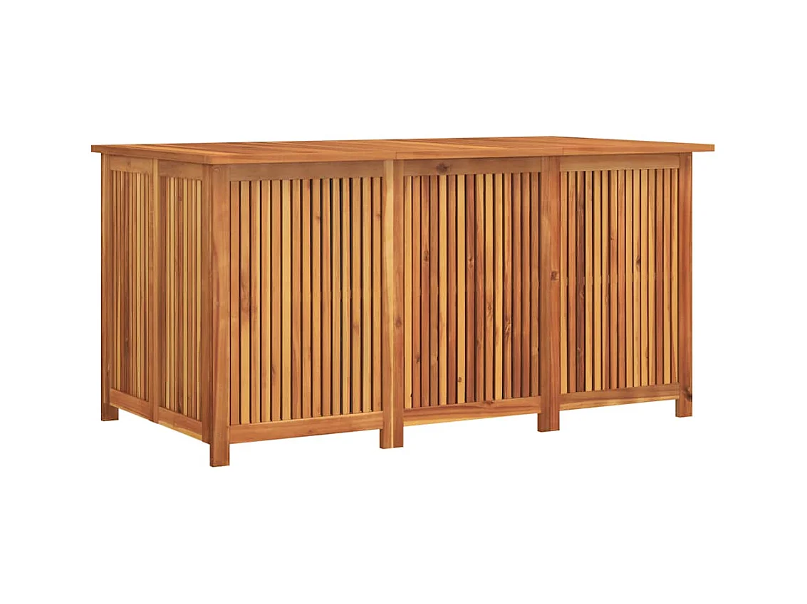 Frederique  Boîte de rangement de jardin 150x80x75 cm bois massif d'acacia