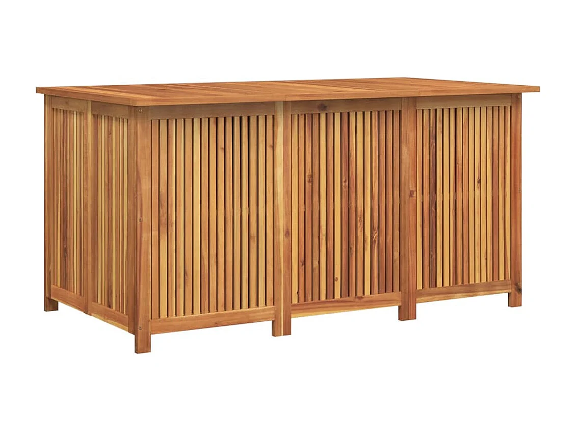 Frederique  Boîte de rangement de jardin 150x80x75 cm bois massif d'acacia