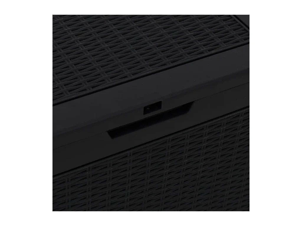 Indar  Boîte de stockage de jardin noir 55,5x43x53 cm polypropylène