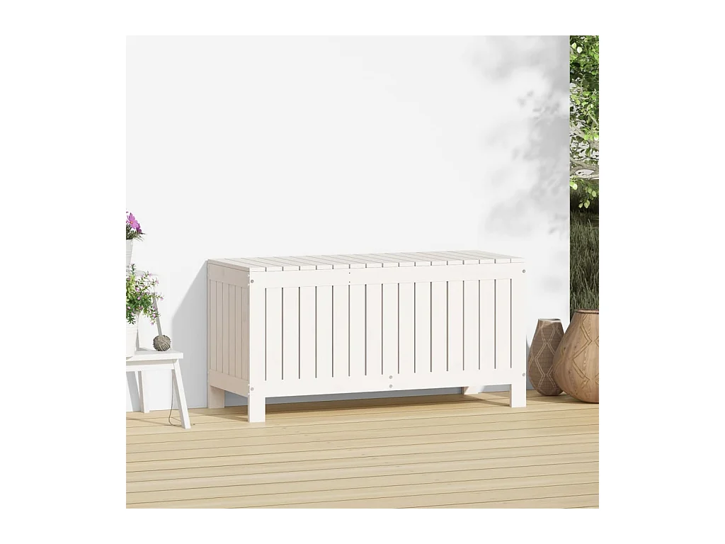 Hara  Tuinbox 108x42,5x54 cm massief grenenhout wit