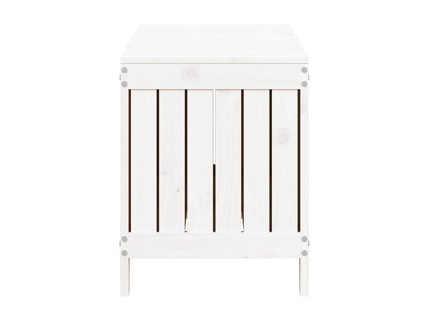 Hara  Boîte de rangement de jardin Blanc 108x42,5x54 cm Bois de pin