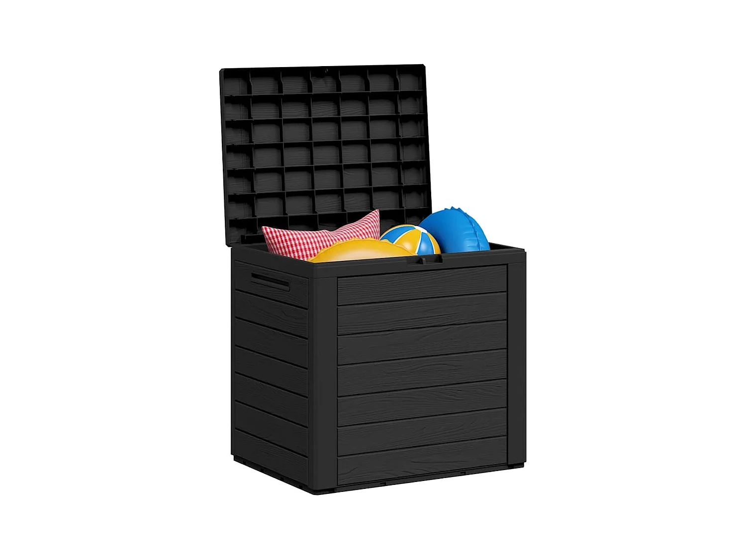 Cagnes-sur-Mer  Boîte de stockage jardin Anthracite 58,5x46x55 cm Polypropylène