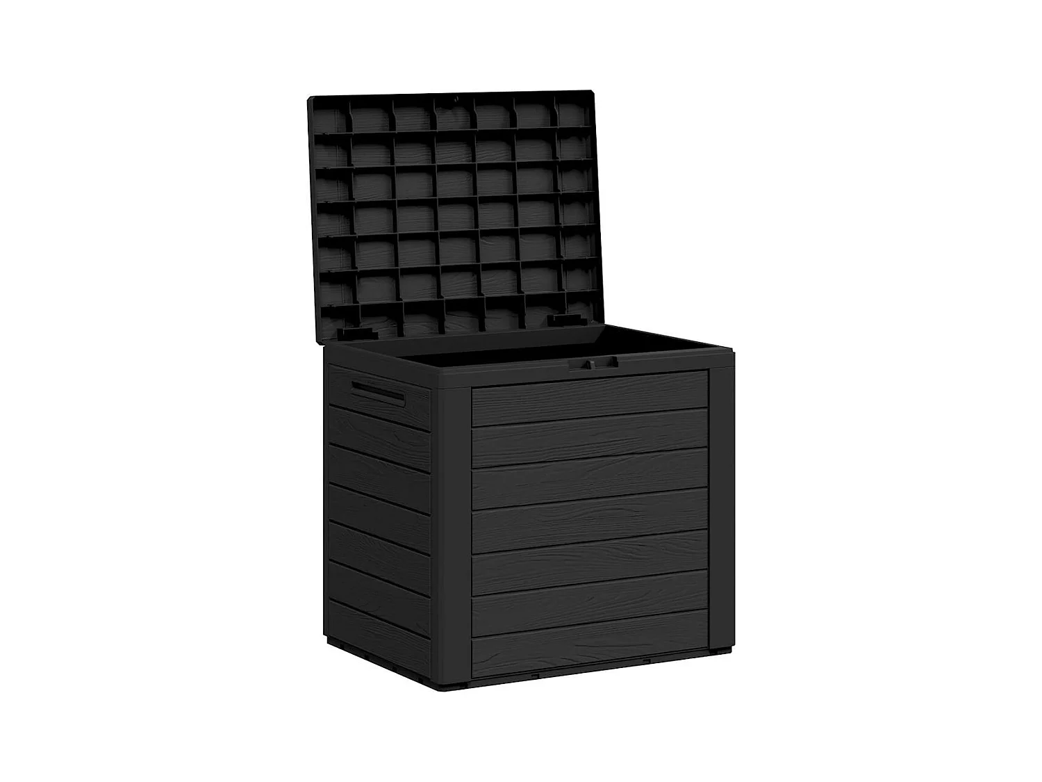 Cagnes-sur-Mer  Boîte de stockage jardin Anthracite 58,5x46x55 cm Polypropylène