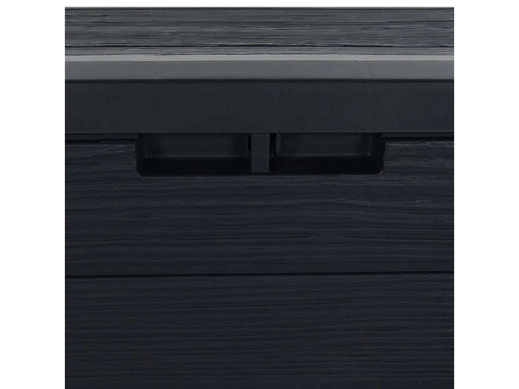 Cagnes-sur-Mer  Boîte de stockage jardin Anthracite 58,5x46x55 cm Polypropylène