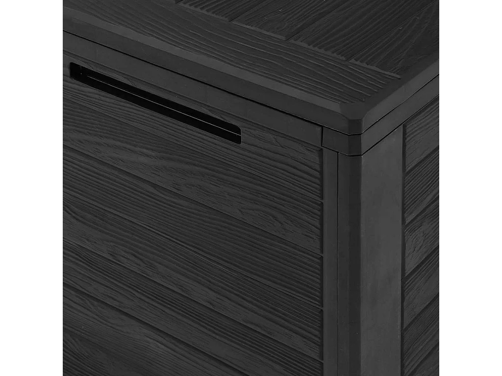 Cagnes-sur-Mer  Boîte de stockage jardin Anthracite 58,5x46x55 cm Polypropylène