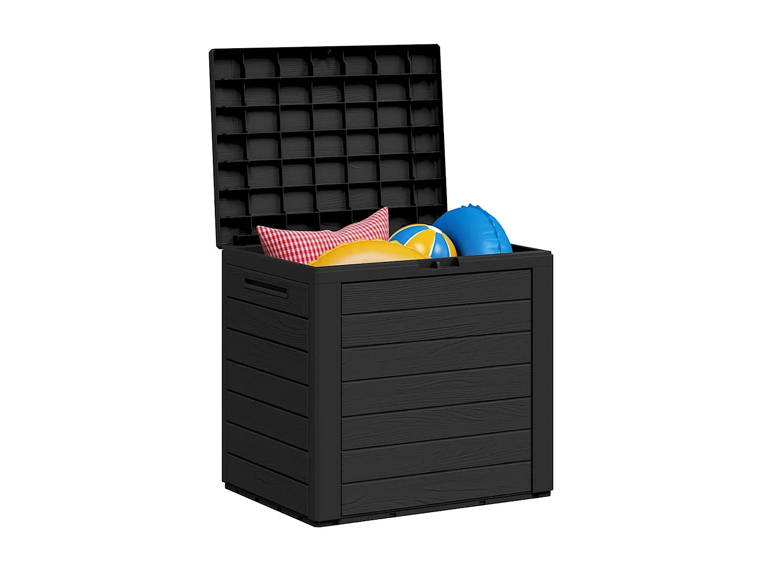 Cagnes-sur-Mer  Boîte de stockage jardin Anthracite 58,5x46x55 cm Polypropylène