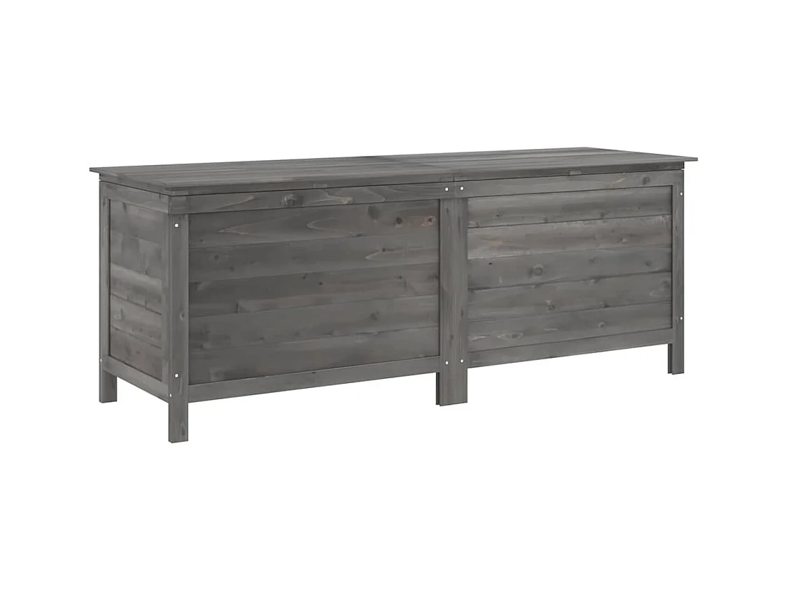 Reinald  Boîte de rangement de jardin anthracite bois massif sapin