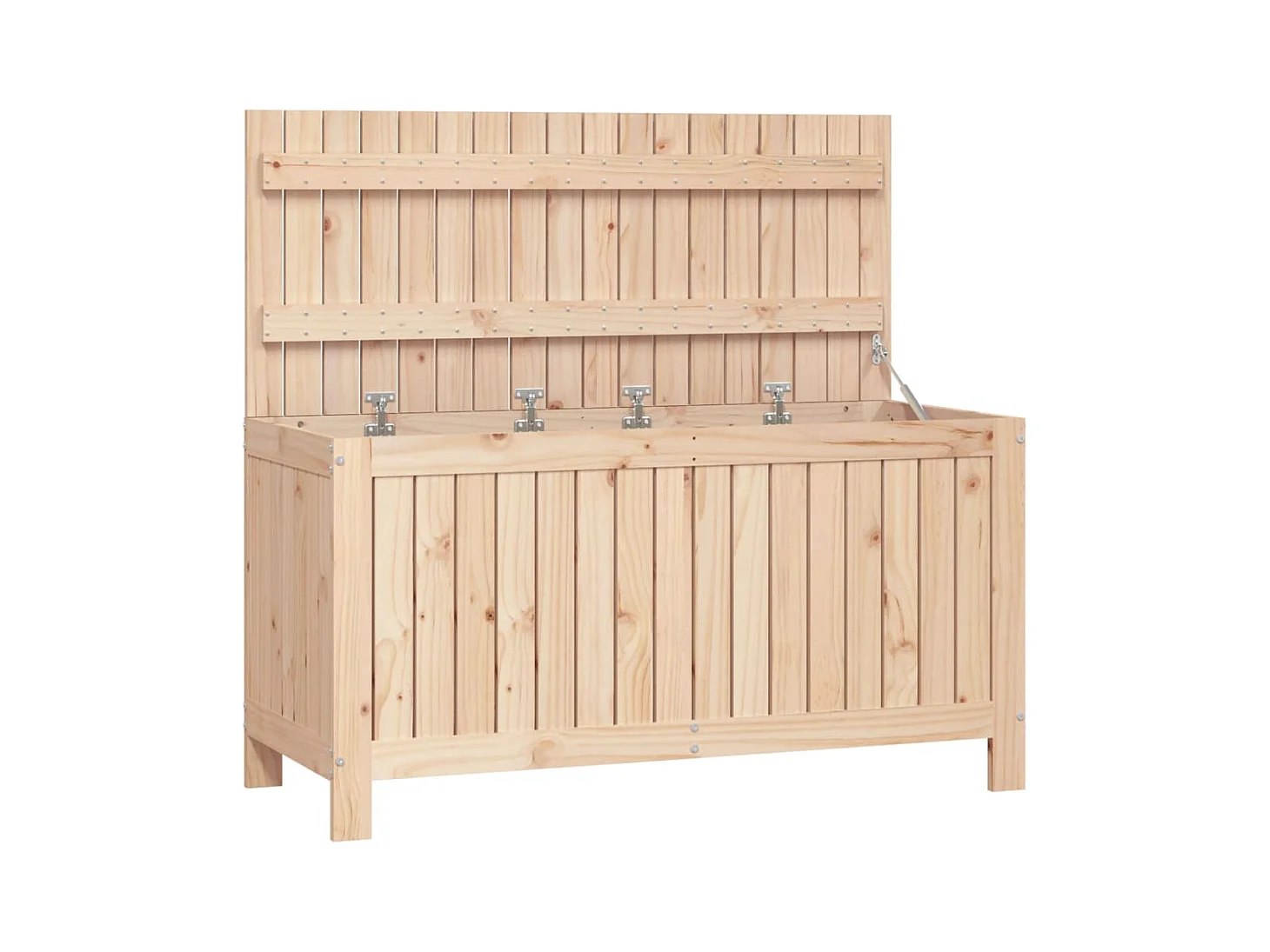 Hara  Caja de almacenaje jardín madera maciza de pino 115x49x60 cm