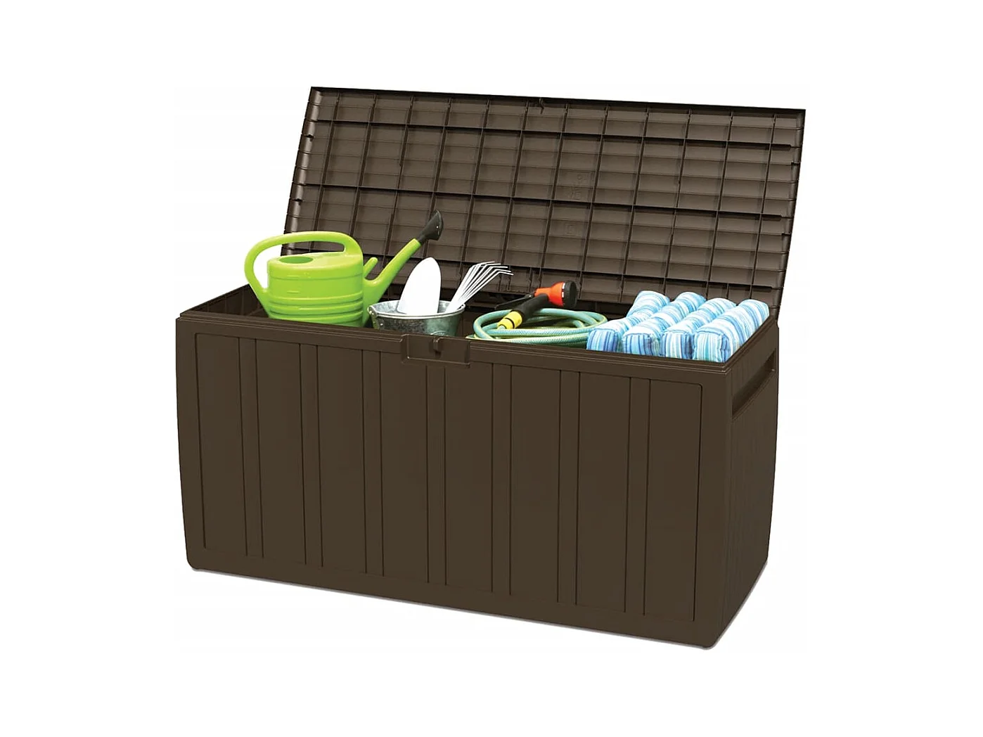 Garden Furniture -  Caja de cojines marrón 270 L 117x45,5x57,5 cm