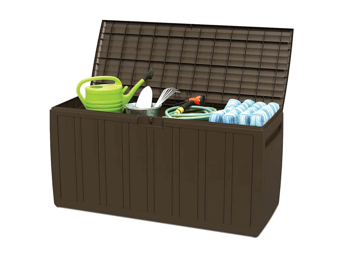 Garden Furniture -  Boîte à coussins Marron 117x45,5x57,5 cm 270 L