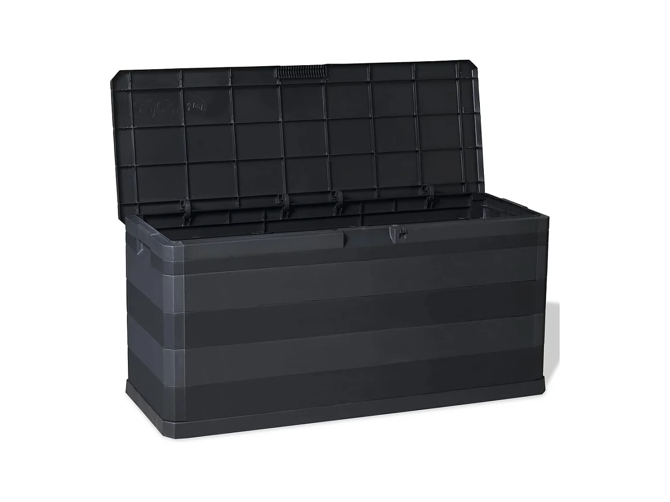 Paul-Bernard-Louis  Boîte de rangement de jardin noir 117x45x56 cm