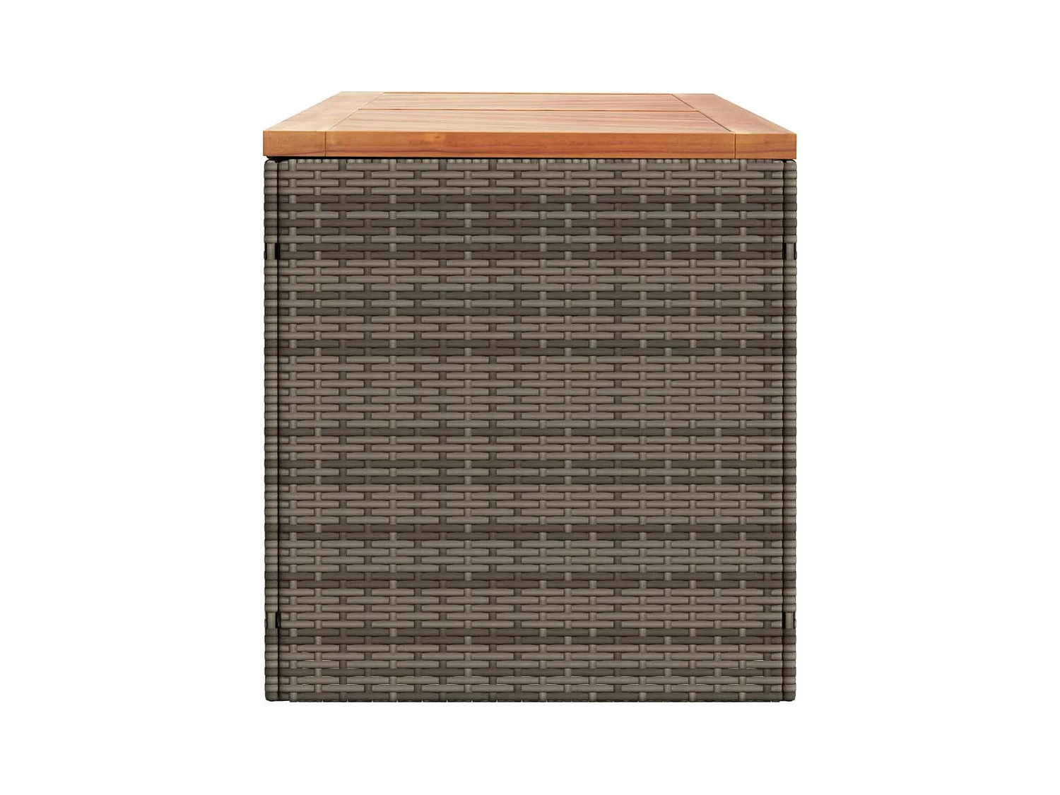 Marly  Tuinbox 220x50x54 cm poly rattan en acaciahout grijs