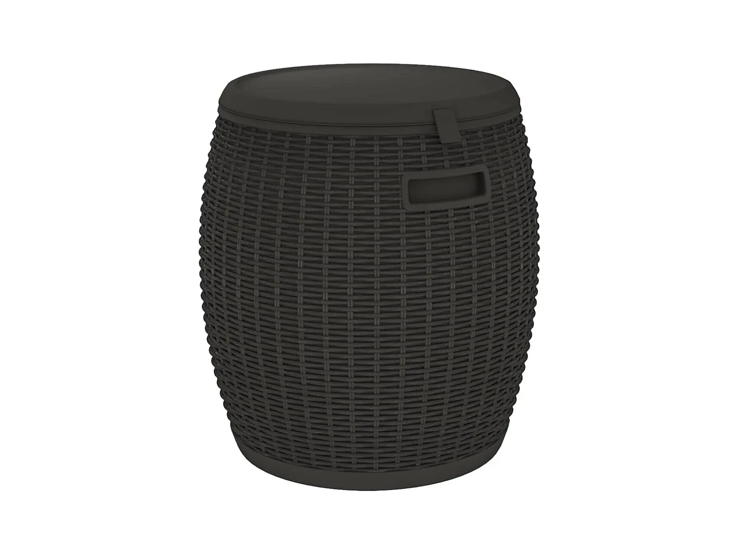 Gyrth  Boîte de rangement de jardin 4 en 1 noir polypropylène