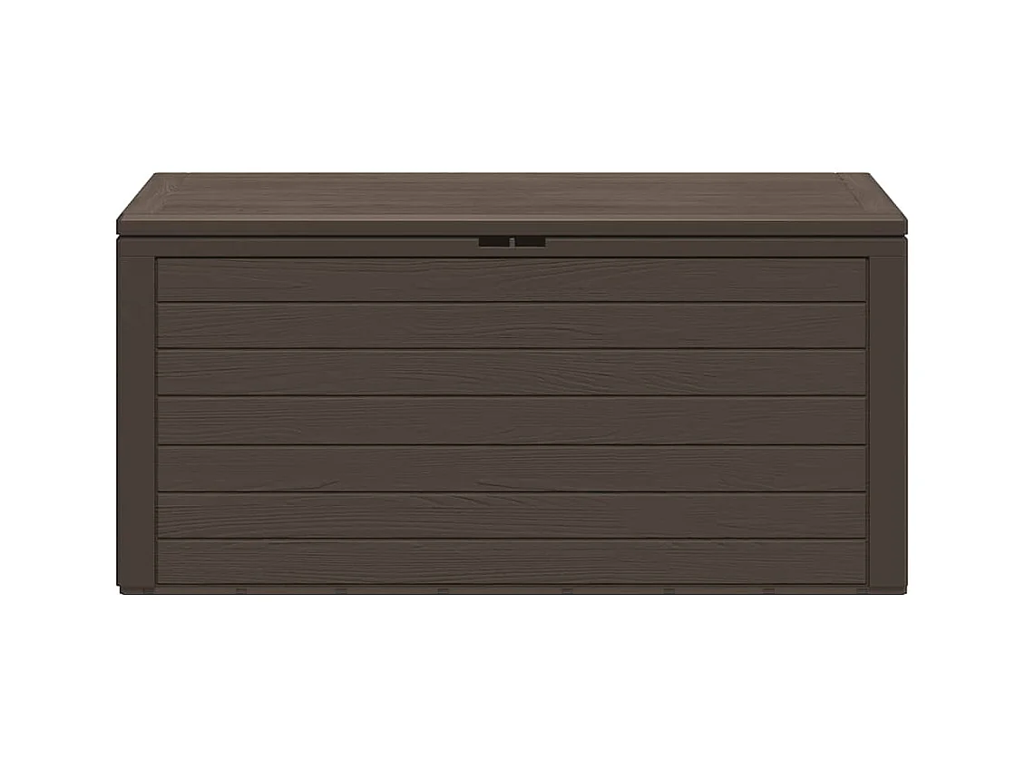 Cagnes-sur-Mer  Boîte de rangement de jardin Marron 116x44x55 cm