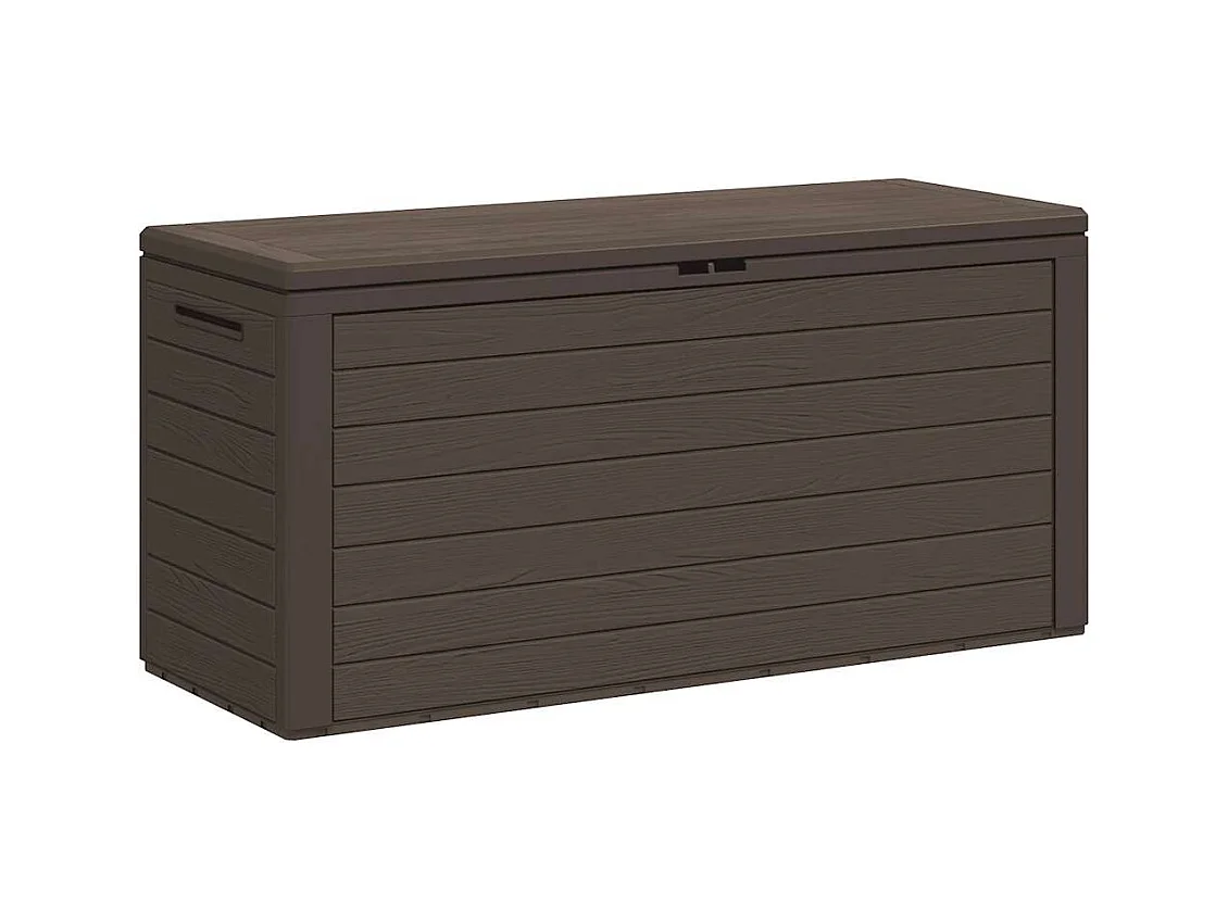 Cagnes-sur-Mer  Boîte de rangement de jardin Marron 116x44x55 cm