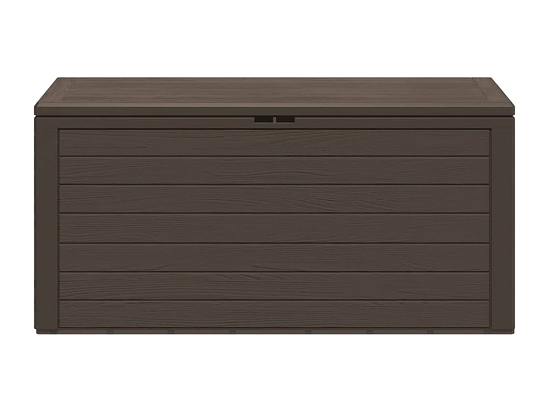 Cagnes-sur-Mer  Boîte de rangement de jardin Marron 116x44x55 cm