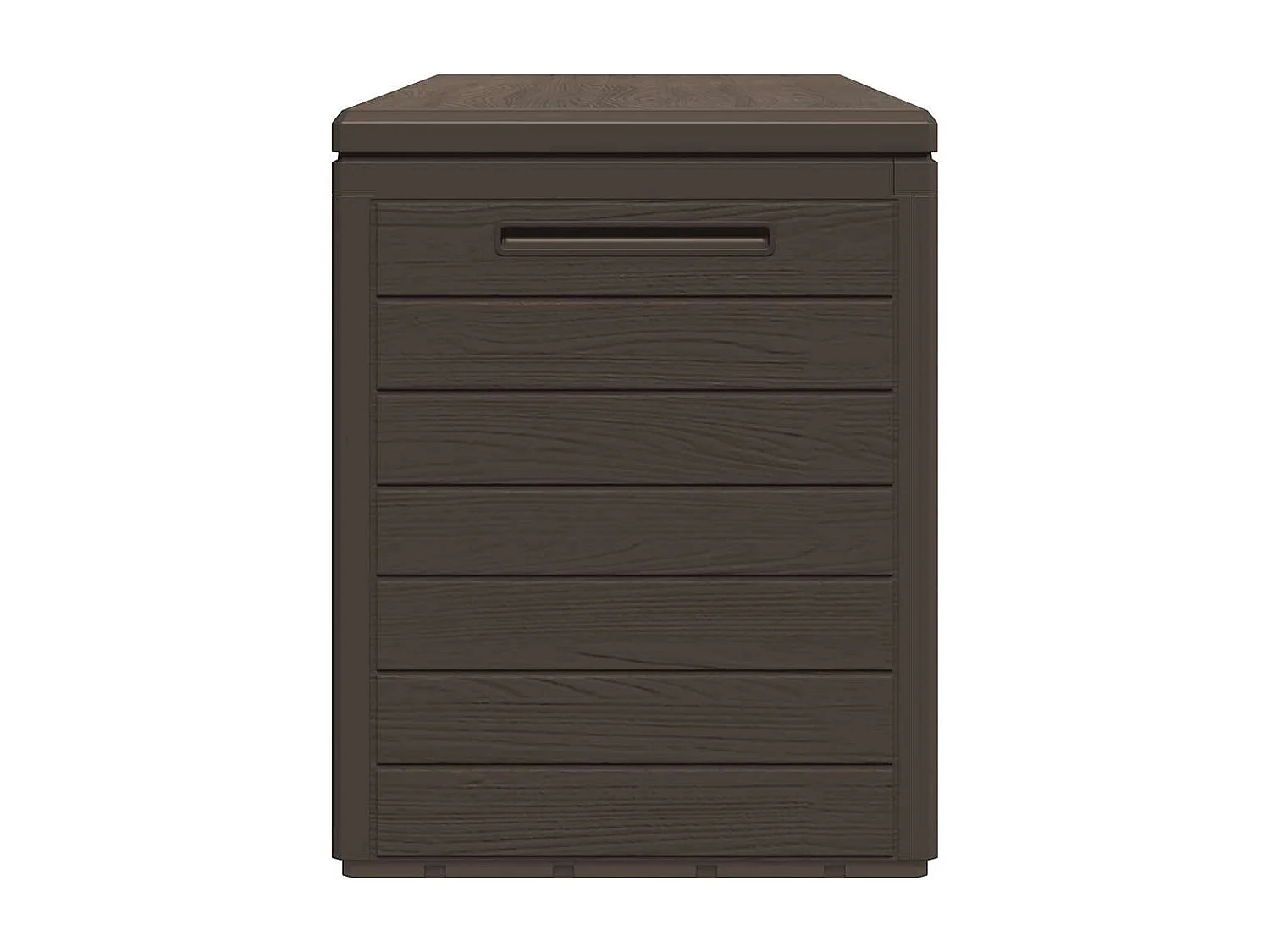 Cagnes-sur-Mer  Boîte de rangement de jardin Marron 116x44x55 cm