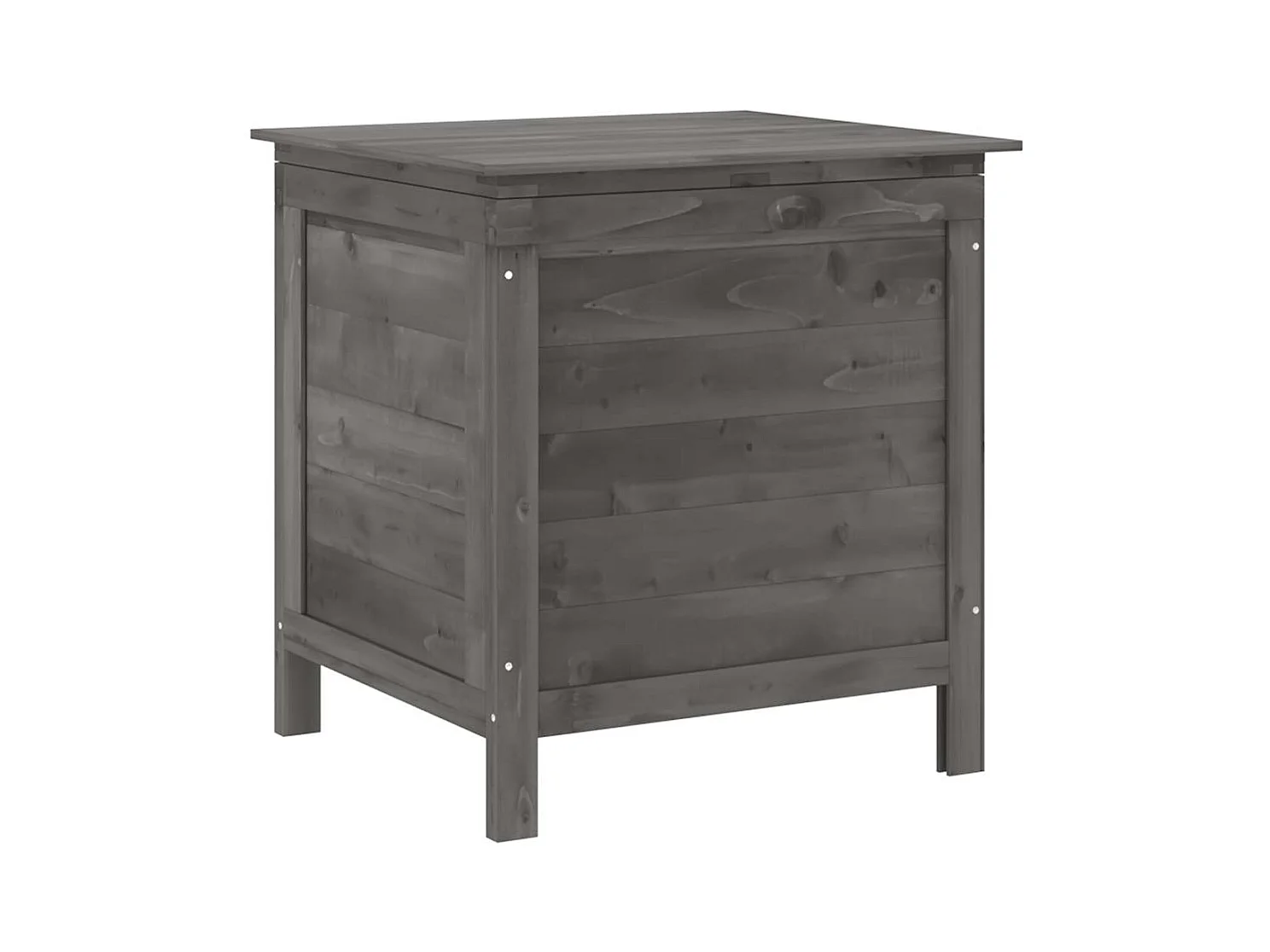 Reinald  Boîte de rangement de jardin anthracite bois massif de sapin