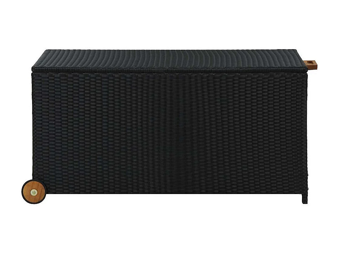 Hallfast  Tuinbox 120x65x61 cm poly rattan zwart