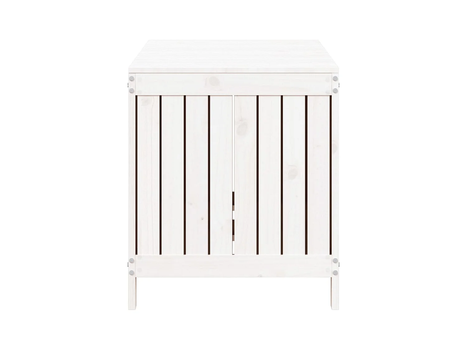 Hara  Tuinbox 121x55x64 cm massief grenenhout wit