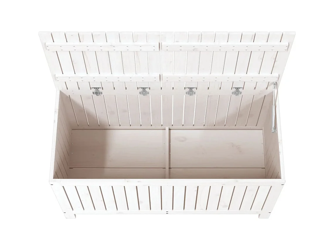 Hara  Tuinbox 121x55x64 cm massief grenenhout wit