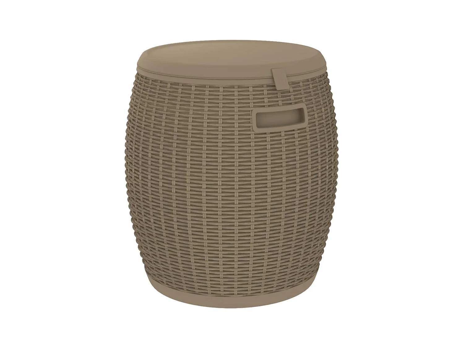 Gyrth  Boîte de rangement de jardin 4 en 1 marron clair polypropylène