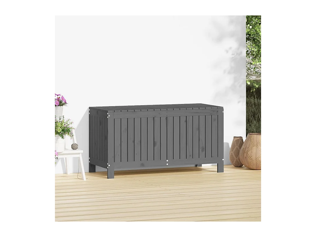 Hara  Tuinbox 115x49x60 cm massief grenenhout grijs