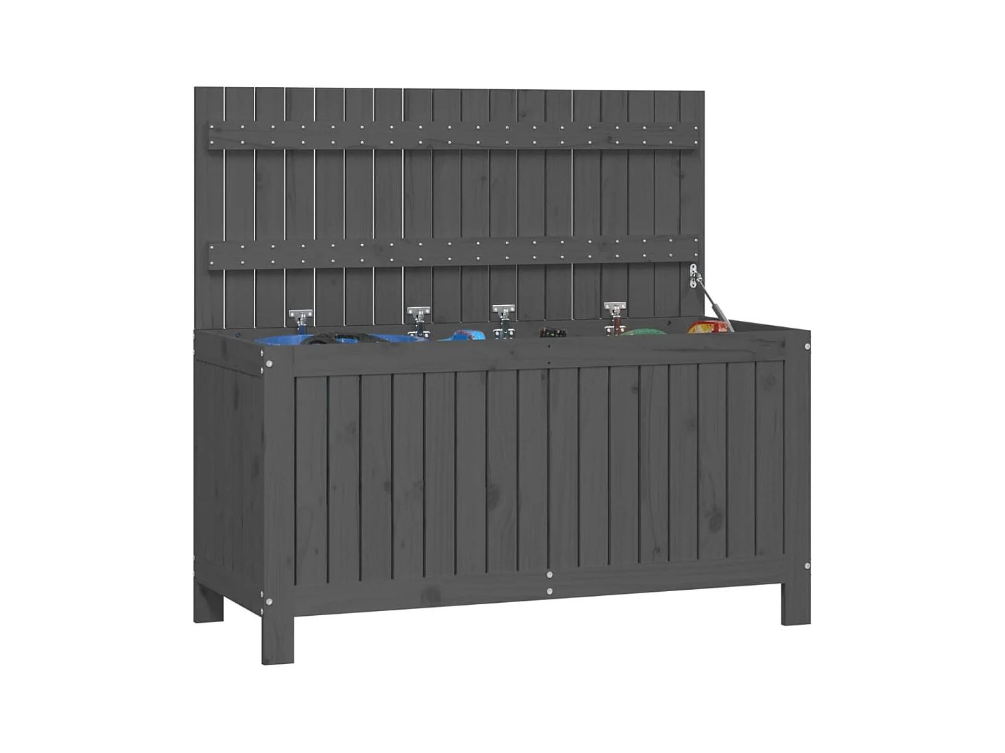 Hara  Tuinbox 115x49x60 cm massief grenenhout grijs