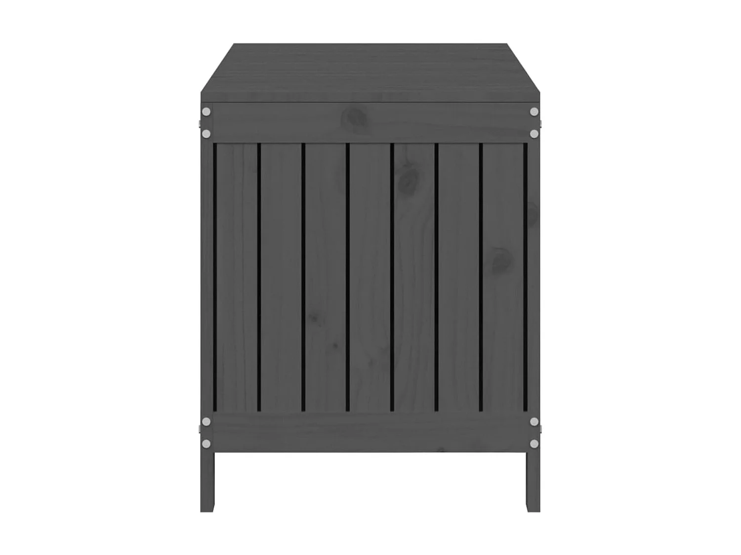 Hara  Boîte de rangement de jardin Gris 115x49x60 cm Bois de pin