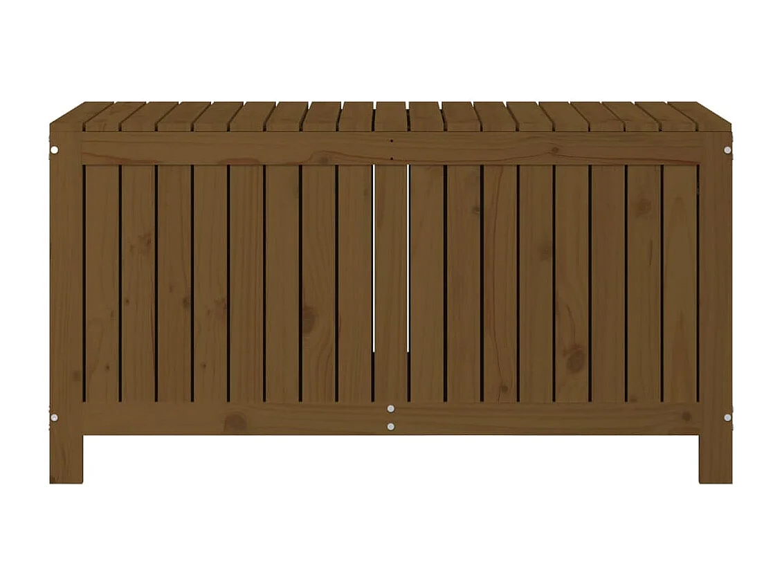 Hara  Boîte de rangement de jardin Marron miel 121x55x64 cm Bois pin