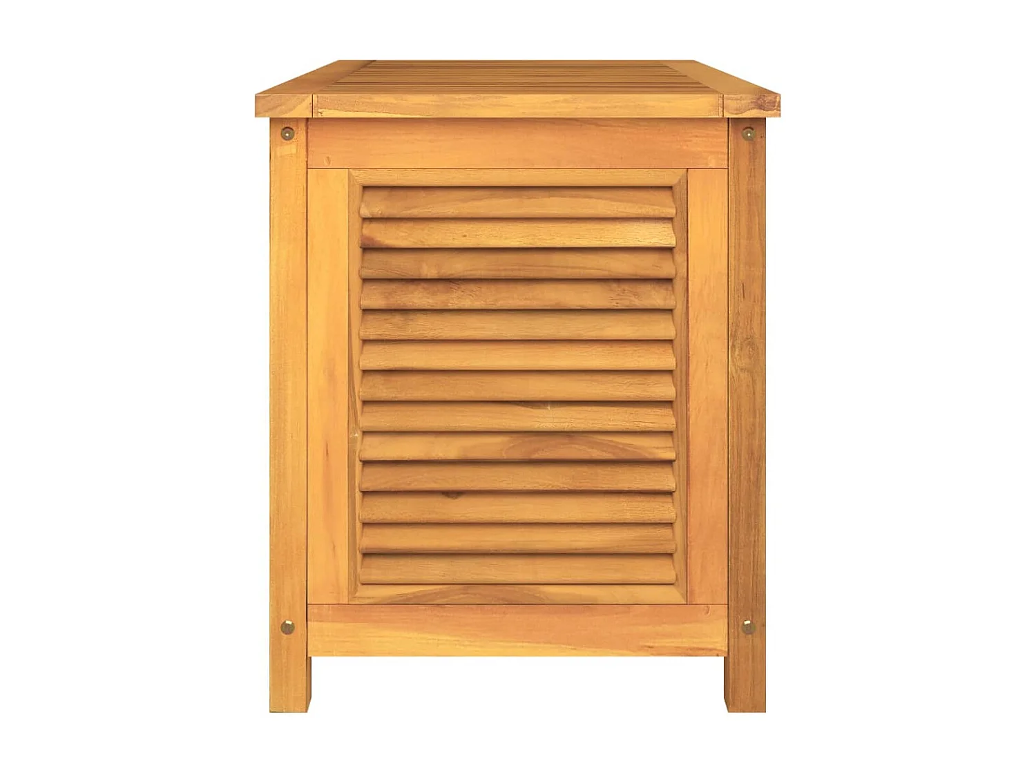 Neel  Caja de almacenaje de jardín con bolsa teca maciza 90x50x58 cm