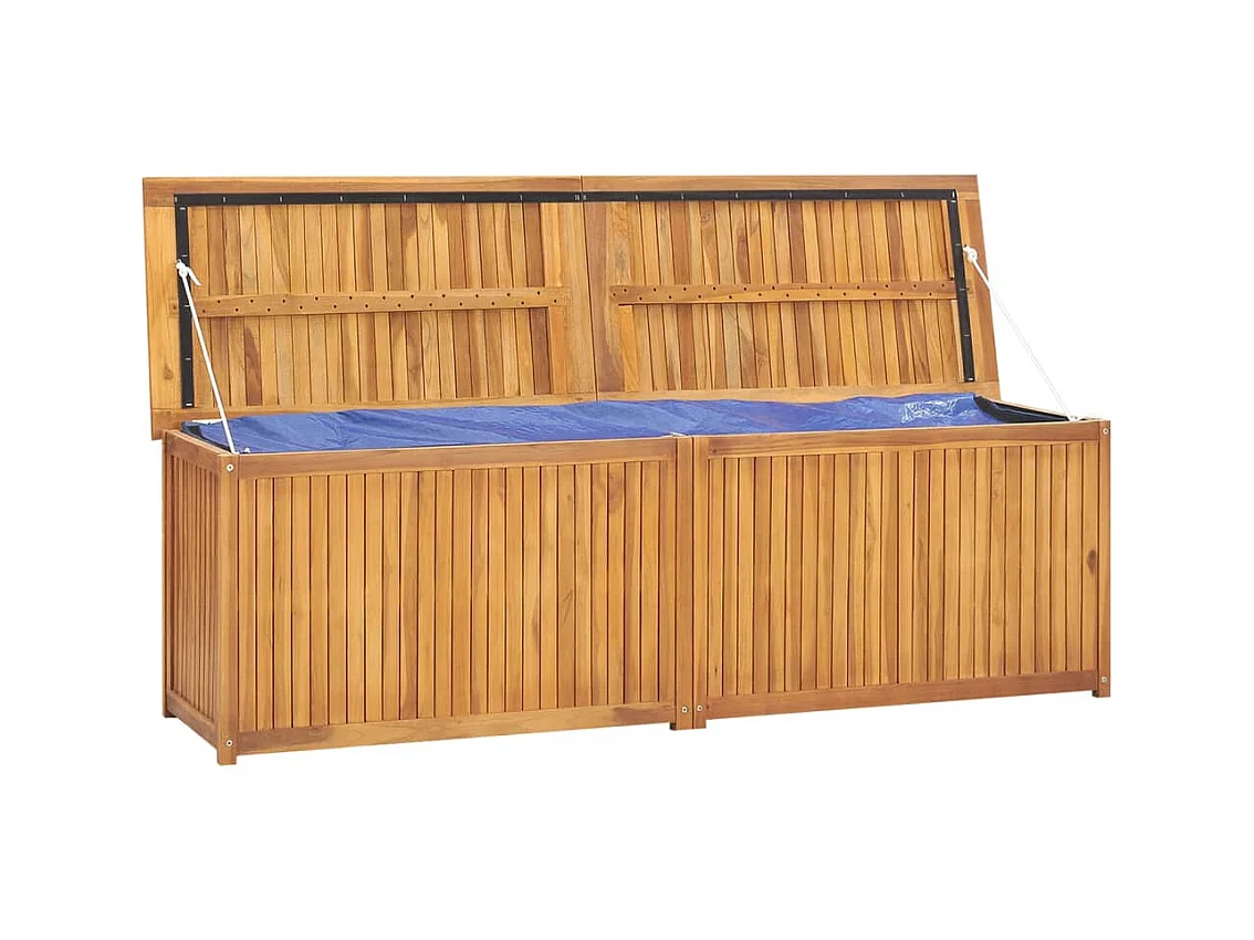 Dorchester  Baúl de jardín madera maciza de teca 175x50x55 cm