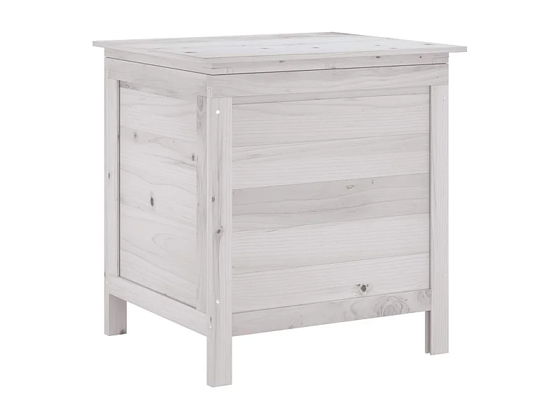 Reinald  Arcón de jardín madera maciza abeto blanco 50x49x56,5 cm