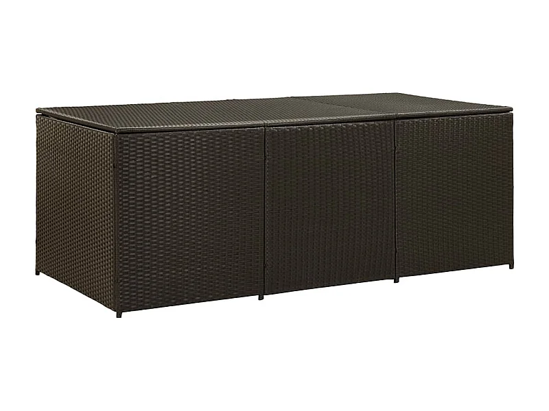 Dorian  Tuinbox 180x90x70 cm poly rattan bruin