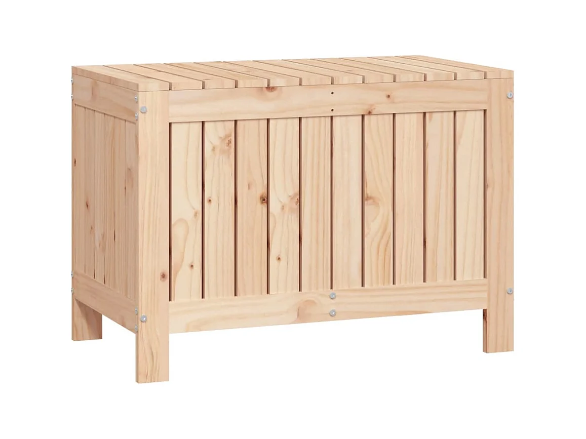 Lorionor  Caja de almacenaje jardín madera maciza de pino 76x42,5x54 cm