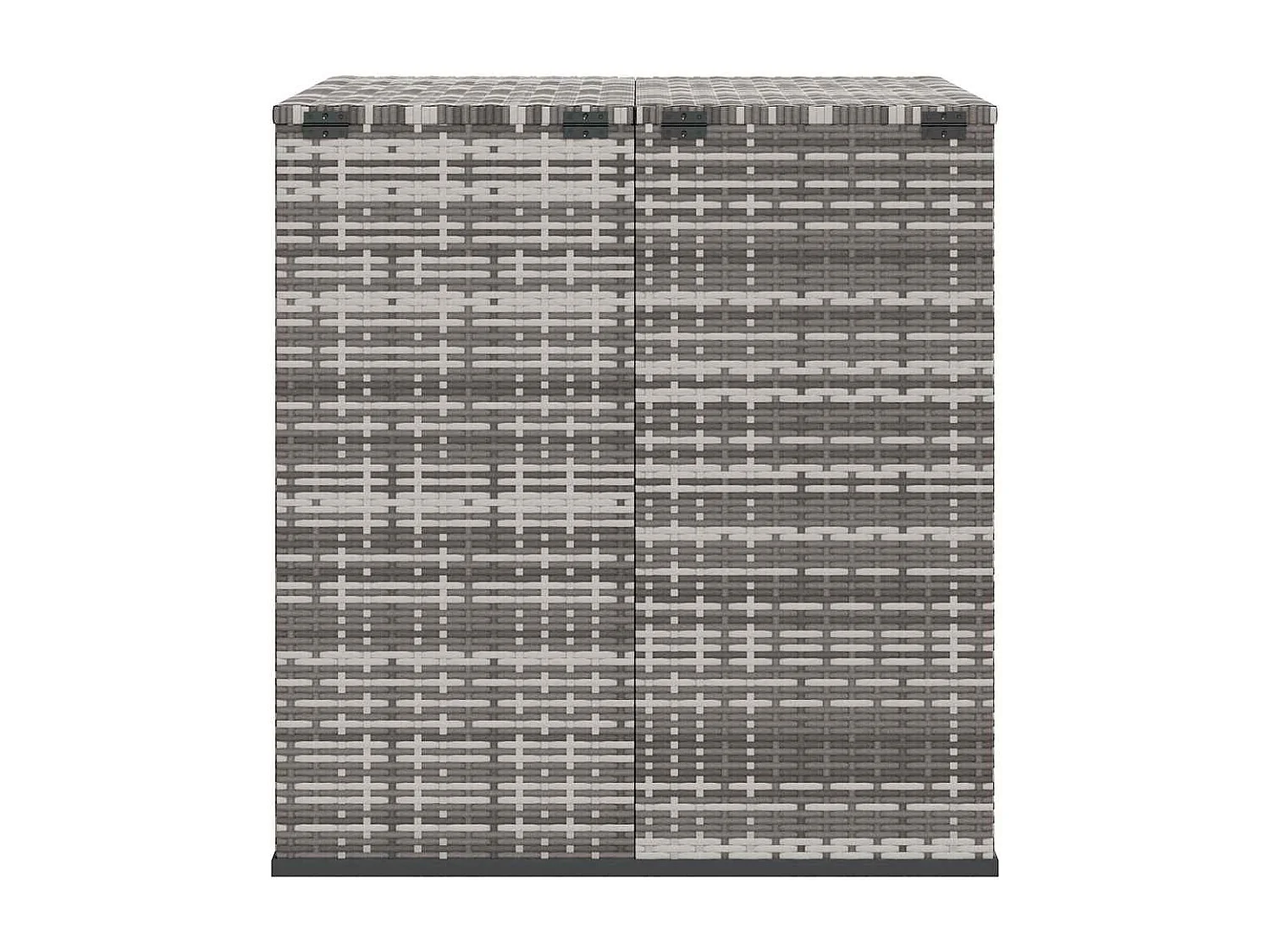 Evans  Boîte à coussins de jardin Résine tressée 100x97,5x104 cm Gris